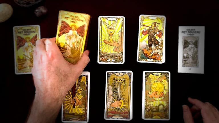 Golden Art Nouveau Tarot: Magical Beauty Revealed